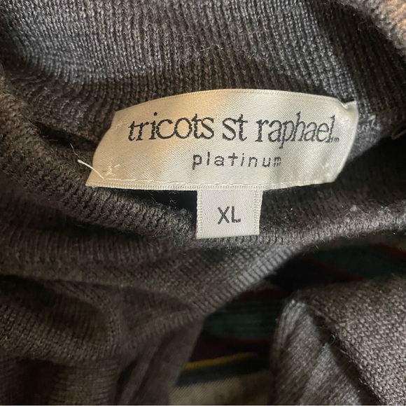 Tricots‎ St. Raphael Mock Neck Sweater Men’s XL Wool Silk Cashmere Knit - Picture 7 of 8